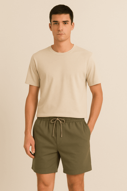 Ensemble Polo & Short - Beige et Kaki